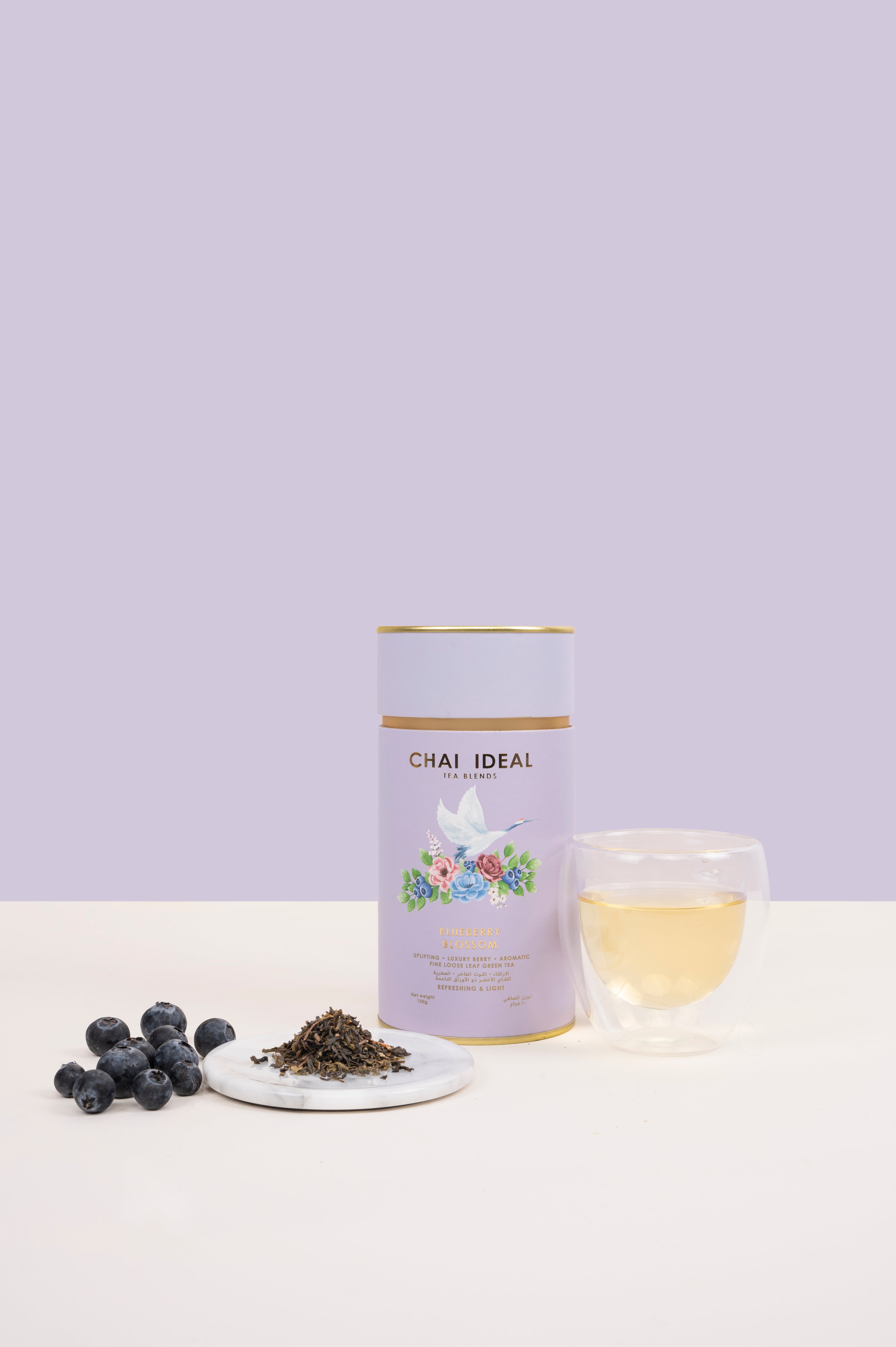 Blueberry Blossom Green Tea