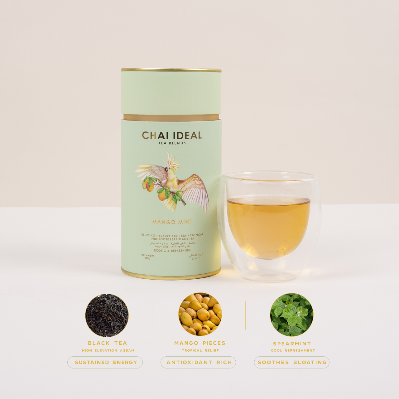 Mango Mint Black Tea | Mango Black Tea | Chai Ideal | Black Tea | UAE | DUBAI